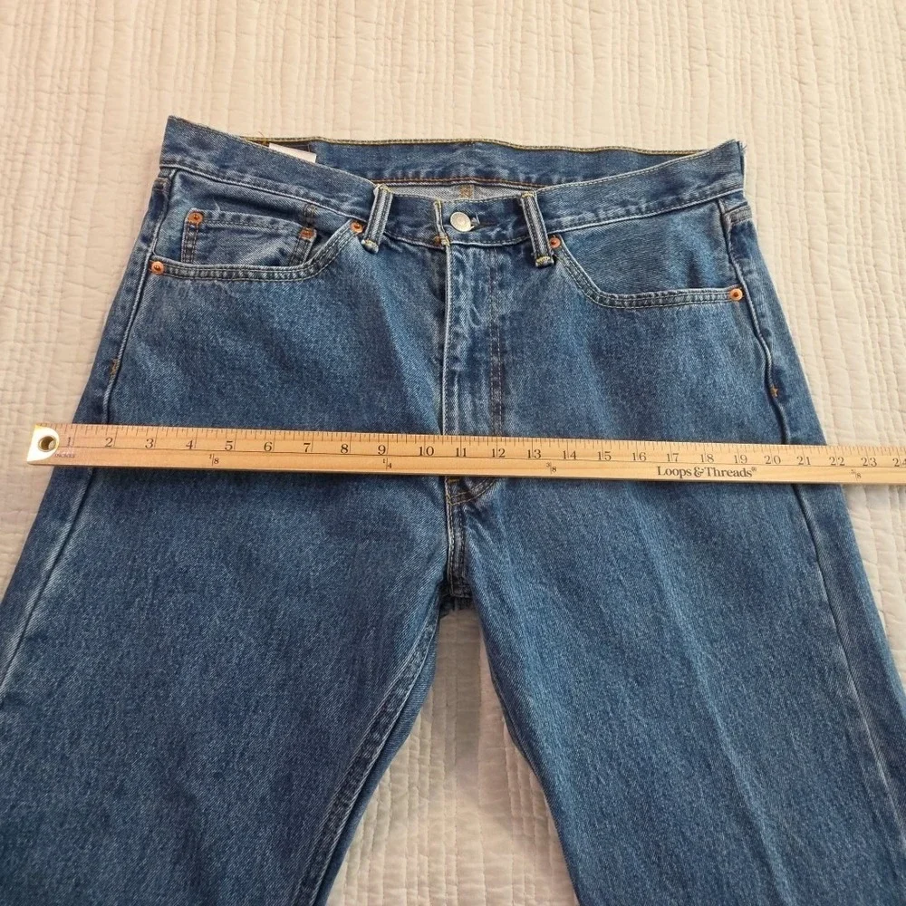 Levi's‎ 505 Jeans Men's 36x30 Med Wash 100% Cotton Straight Leg Classic Fit EUC